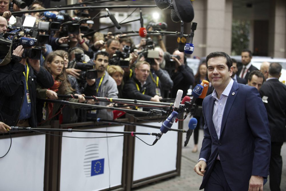 Alexis Tsipras bei seiner Anlunft zum Sondergipfel in Brüssel