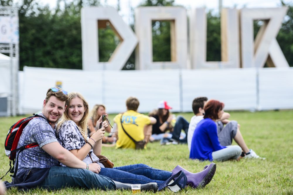 Erster Tag des Dour-Festivals