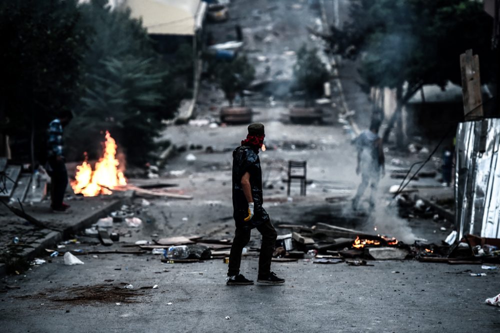 Istanbul, 26. Juli, nach Zusammenstößen zwischen Demonstranten und Polizei