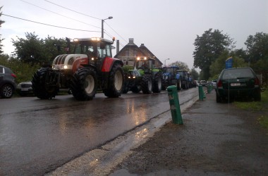 Proteste der Milchbauern in Goé und Eupen