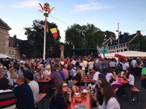 Feier zum Nationalfeiertag auf dem Werthplatz in Eupen