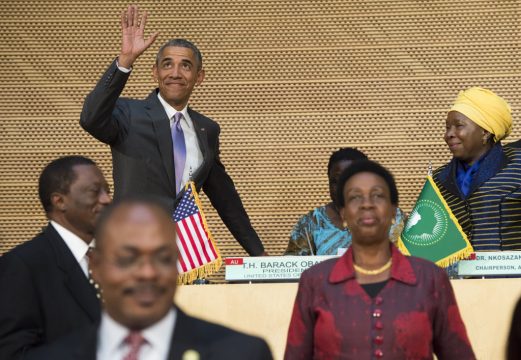 Obama nach seiner Rede vor der AU