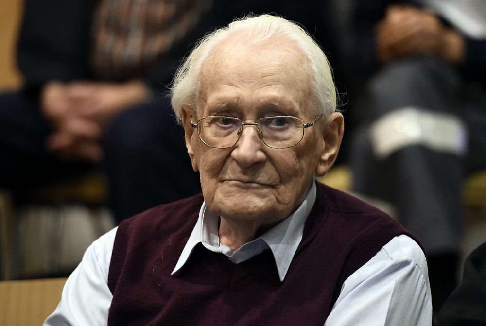 Der frühere SS-Mann Oskar Gröning im Lüneberger Gericht