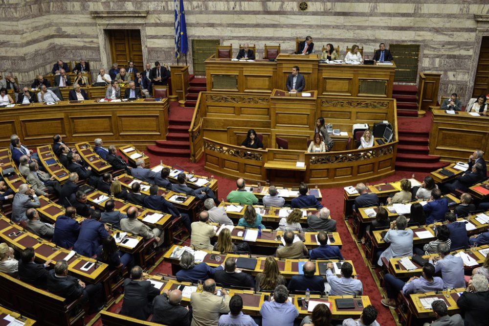 Alexis Tsipras im Parlament in Athen