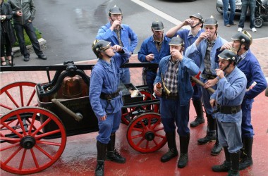 Sommerfest in Amel: Feuerwehr - mit Durstlöscher