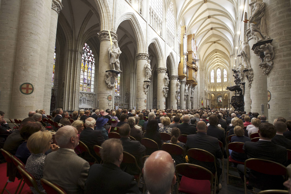 Te Deum zum Nationalfeiertag in der Brüsseler Kathedrale St. Michael und Gudula