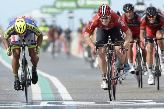 Schlusssprit der 2. Etappe bei der Tour de France 2015