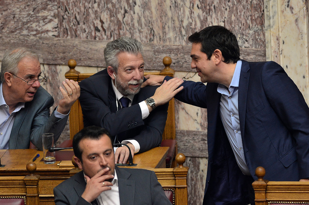 Griechenlands Premier Alexis Tsipras im Parlament
