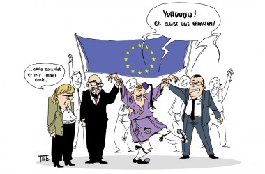 Griechenland-Karikatur von Valentine Lilien