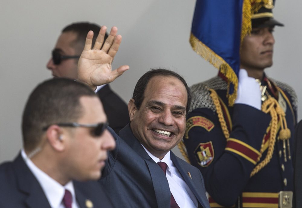 Ägyptens Präsident Abdel Fattah Al-Sisi bei der Einweihung des neuen Suezkanals (6. August)