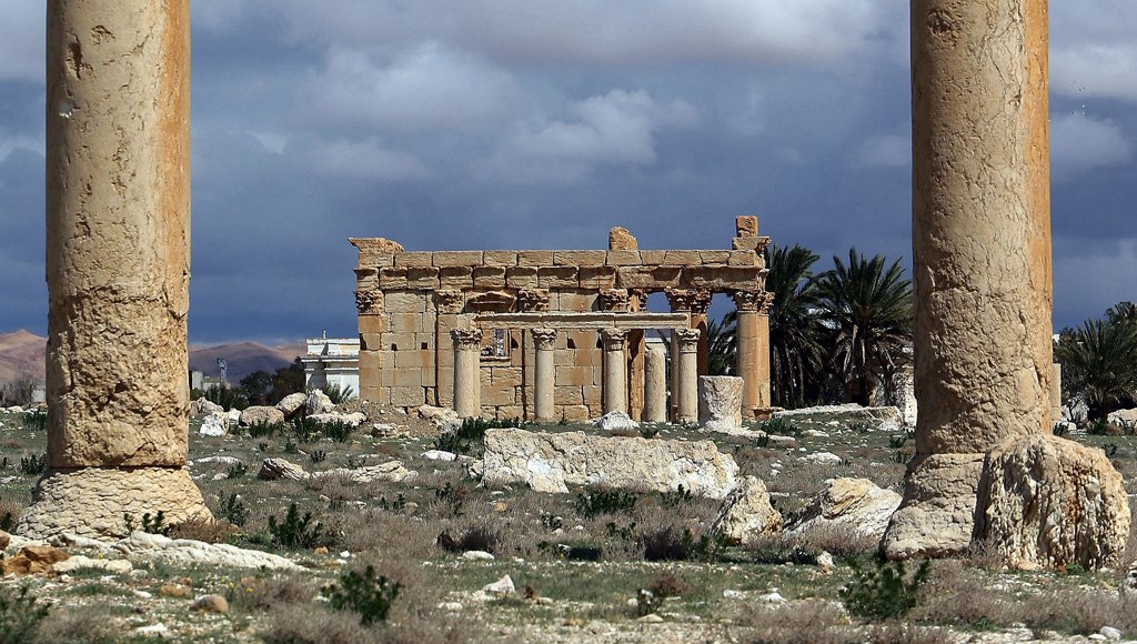 Der Baal-Schamin-Tempel in Palmyra (Bild vom 14.3.2014)