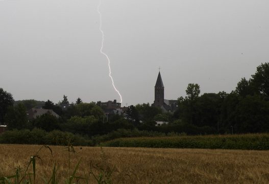 Gewitter über Gavere (Ostflandern)