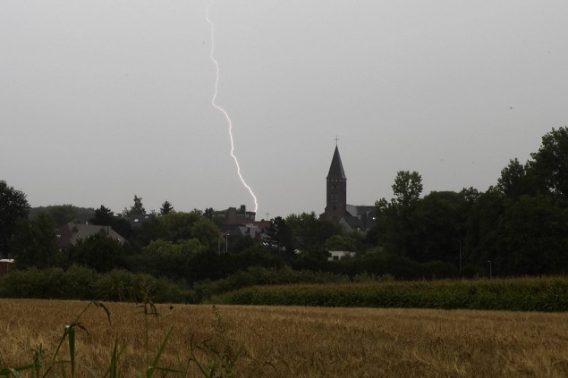 Gewitter über Gavere (Ostflandern)