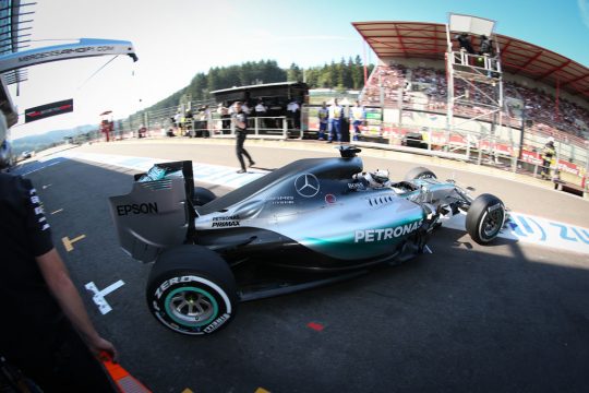 Lewis Hamilton beim Abschlusstraining in Spa-Francorchamps