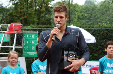 Finale des ITF-Tennisturniers in Eupen: Joris De Loore (Platz zwei)