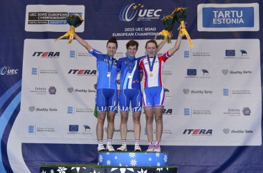 Straßenrennen bei der Junior-EM in Tartu/Estland - Podium