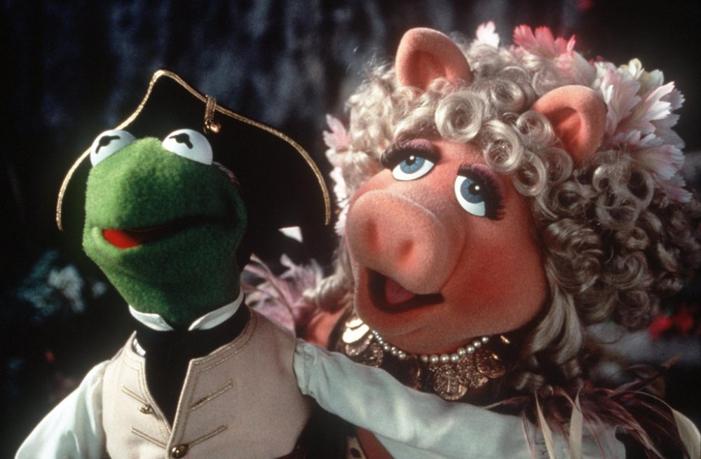 Berühmtes Pärchen des Showbusiness: Kermit der Frosch und Miss Piggy