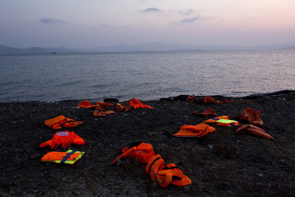 Rettungswesten am Strand von Kos