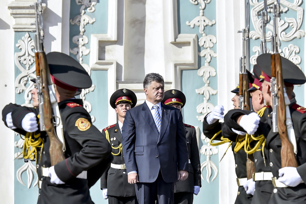 Der ukrainische Präsident Petro Poroschenko am 23.8. in Kiew