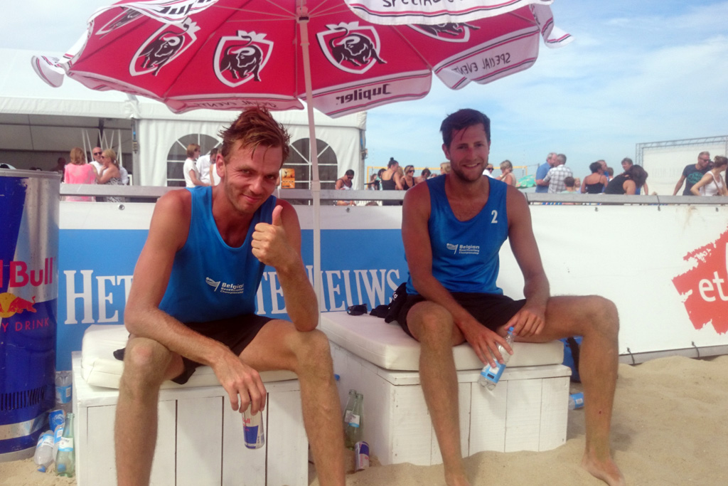 Oscar Nuijten und Yannick Pirali kommen bei der Beachvolleyball-Landesmeisterschaft auf Platz vier