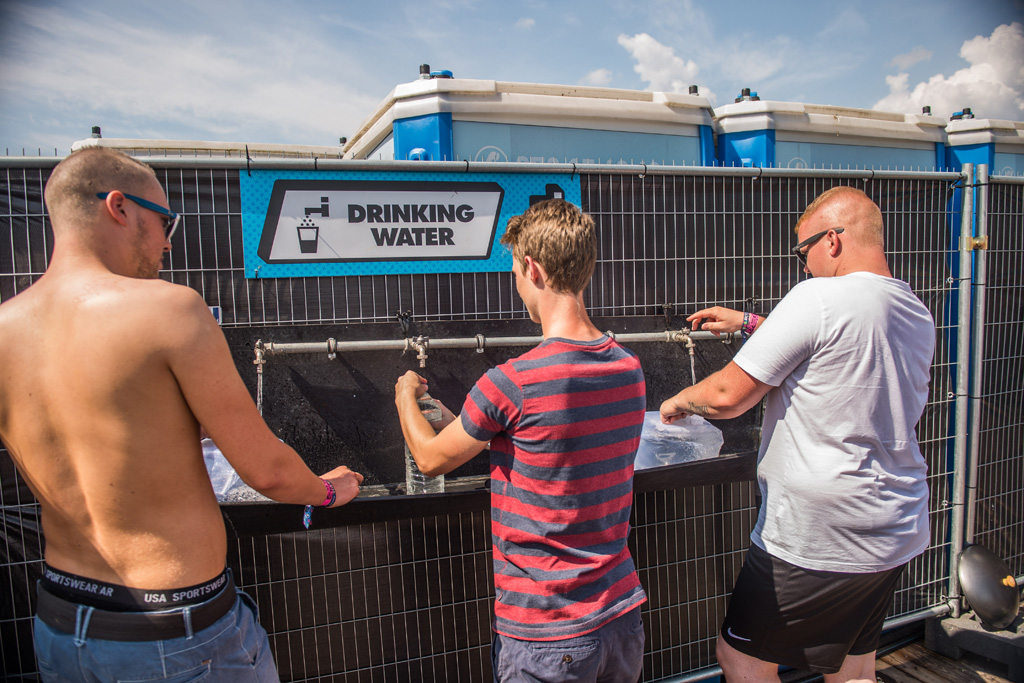 Pukkelpop: Gratis Wasser für die Festivalgänger