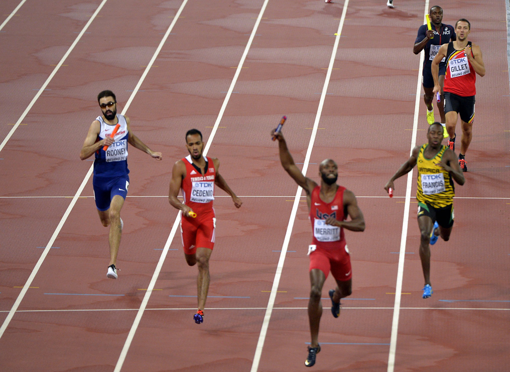 Platz fünf für die 4x400-Meter-Staffel in Peking