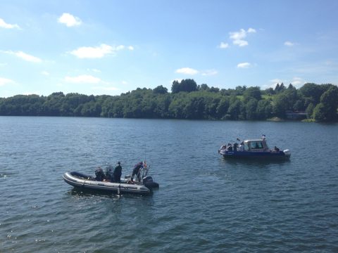 Suche am Bütgenbacher See läuft