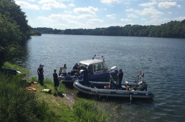 Suche am Bütgenbacher See läuft