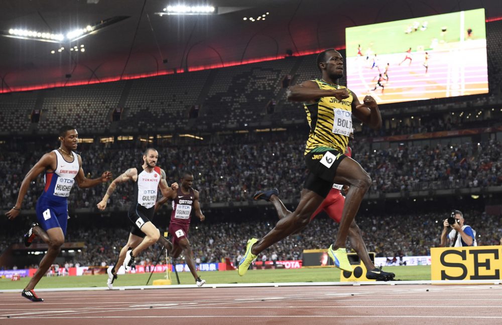 Peking: Usain Bolt gewinnt den 200-Meter-Lauf