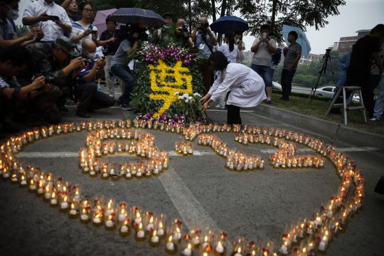 Mahnwache für die Opfer von Tianjin (18.8.)
