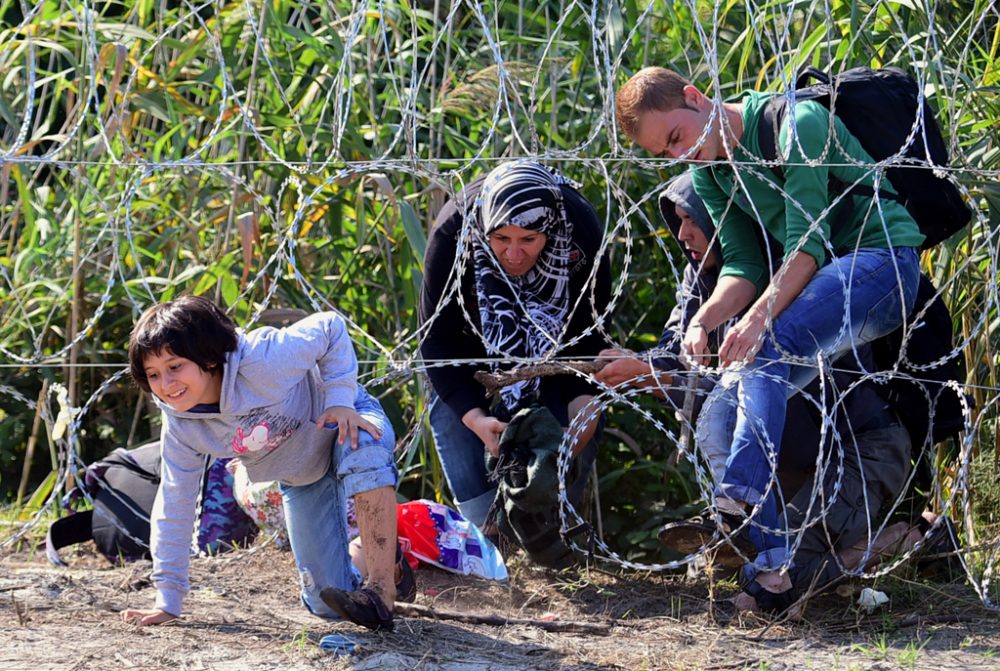 Ein Stacheldrahtzaun kann entschlossene Flüchtlinge nicht aufhalten (28. August)