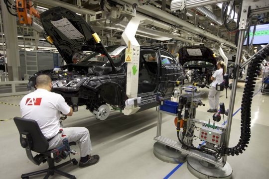 Das Audi-Montagewerk in Forest