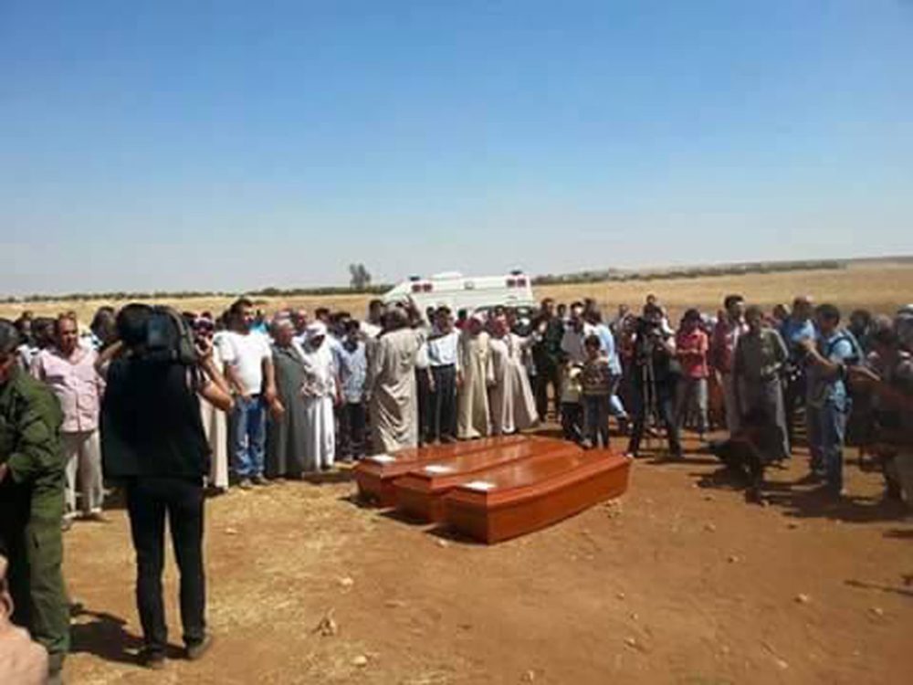Aylan wurde in Kobane beigesetzt (4.9.15)