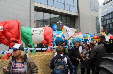 Milchbauerndemo in Brüssel (7.9.)