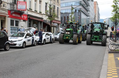 Milchbauerndemo in Brüssel (7.9.)