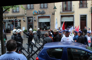 Milchbauerndemo in Brüssel (7.9.)