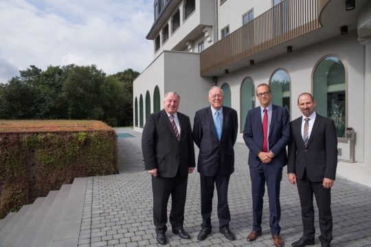 Karl-Heinz Lambertz und Charles Picqué, Parlamentspräsidenten sowie Patrick Vanleemputten und Stephan Thomas, Greffiers