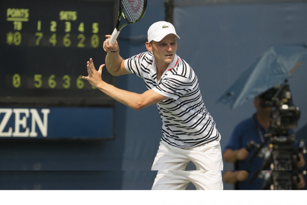 David Goffin im Spiel gegen den Litauer Ricardas Berankis