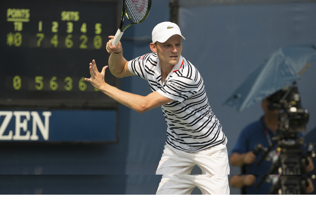 David Goffin im Spiel gegen den Litauer Ricardas Berankis