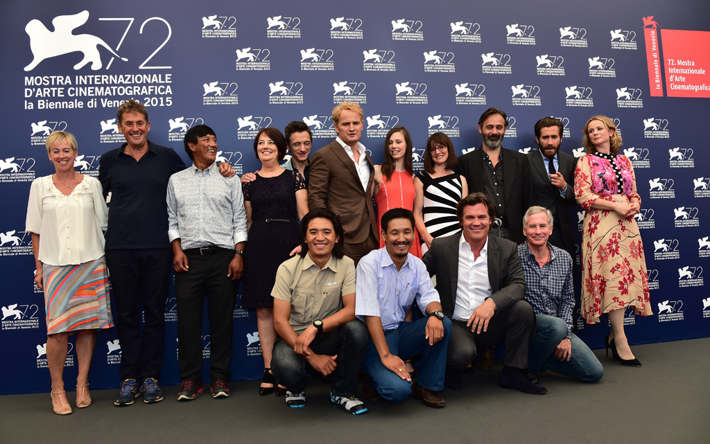 Die Crew von "Everest" bei der Eröffnung der 72. Filmfestspiele von Venedig