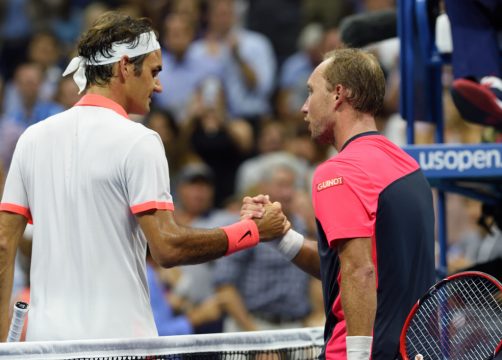 US Open: Roger Federer und Steve Darcis