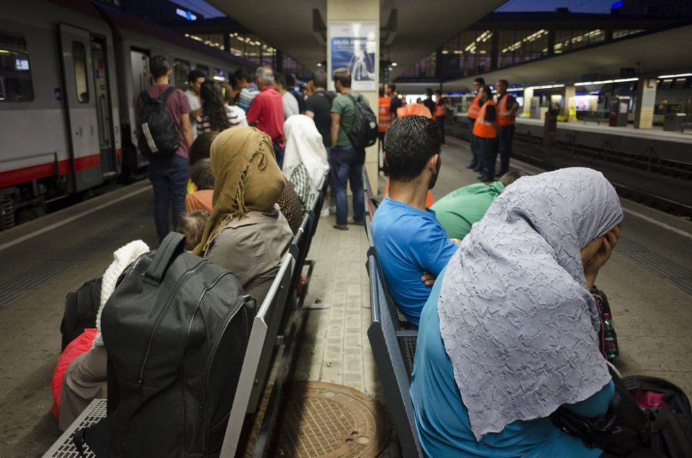 Flüchtlinge am Wiener Westbahnhof (31.8.)