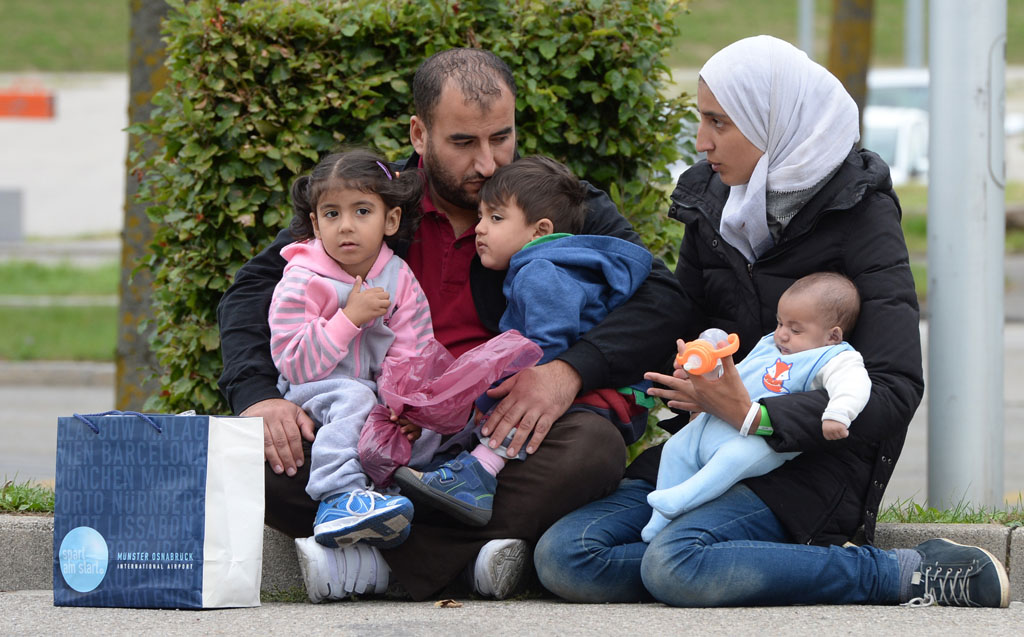 Syrische Flüchtlingsfamilie in München (4.9.)