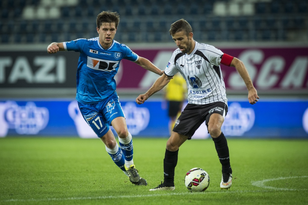 Sechzehntelfinale des Landespokals: Hannes Van der Bruggen (Gent) und Luis Garcia (Eupen)