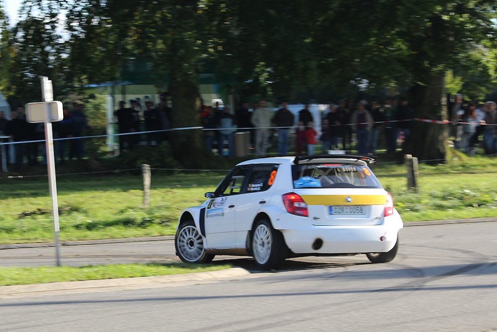 Shakedown zur East Belgian Rallye: Stephan Hermann/Achim Maraite im Skoda Fabia S2000