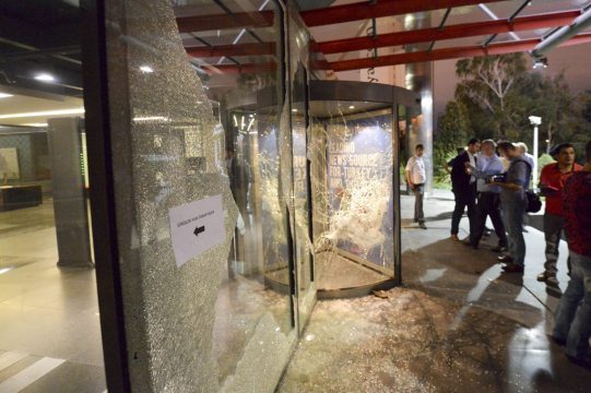 Die verwüstete Zentrale der pro-kurdischen HPD in Ankara