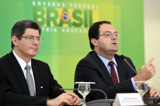Brasiliens Finanzminister Joaquim Levy und Planungsminister Nelson Barbosa