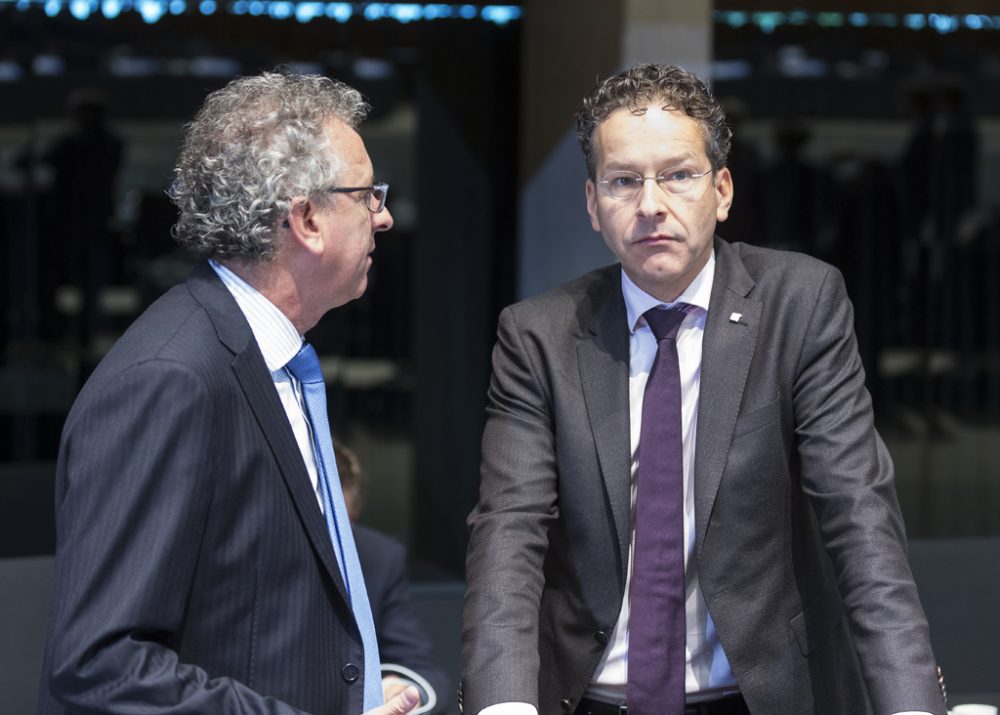 Jean-Claude Juncker und Jeroen Dijsselbloem am Samstag in Luxemburg