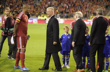 Hoher Besuch beim Spiel Belgien vs. Bosnien-Herzegowina