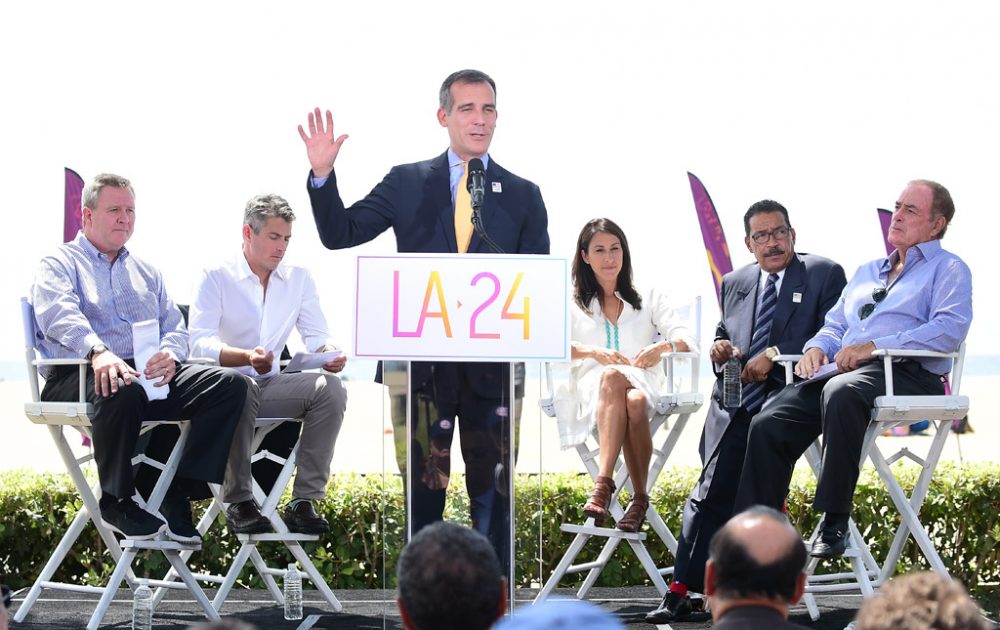 Eric Garcetti, Bürgermeister von Los Angeles, am Dienstag in Santa Monica